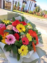 Букет цветов из:  Герберы #REPLACE_PRED# Балезино